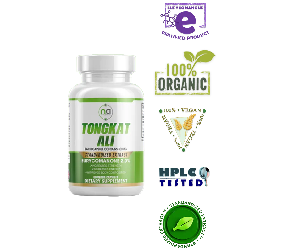 2% eurycomanone supplements in capsules organic vegan hplc 3rd party lab tested standardized extract mobile