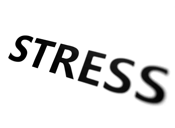 the word stress written in bold at an angle for tongkat ali cortisol reducing section