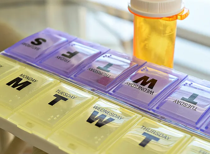 medication week schedule containers