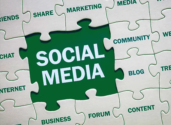 image for social media marketing in a jigsaw