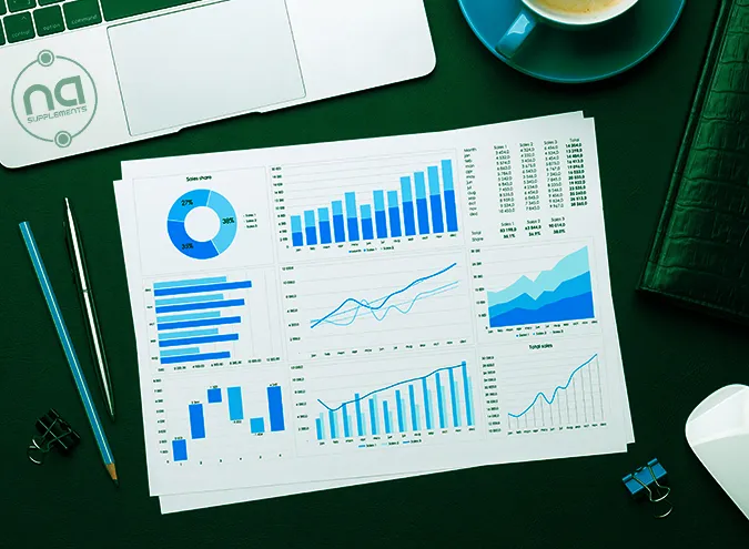 image of data for using statistics when learning how to create your own supplement line