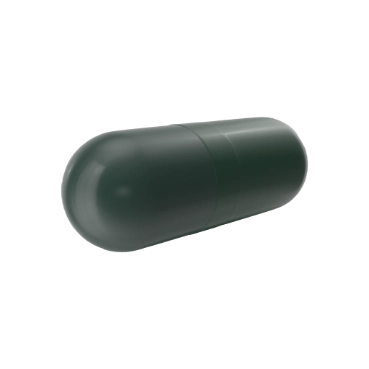 green medicine capsule compatible with automatic & semi-automatic electronic pill counting machine