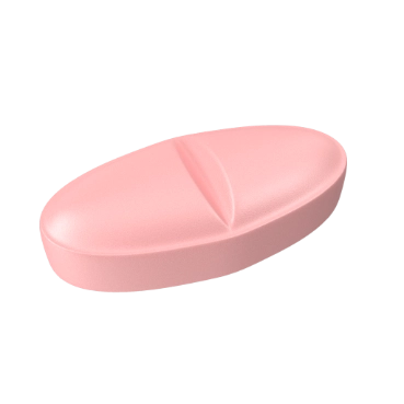 pink oblong pill