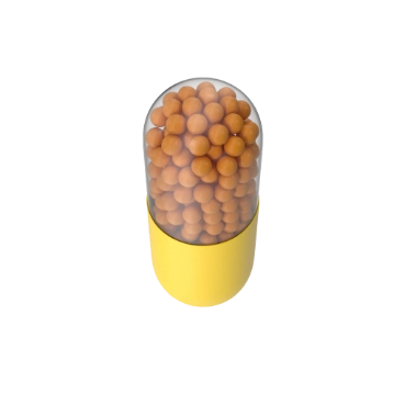 split two part capsule suitable for dispensing from a semi-automatic pill counting machine