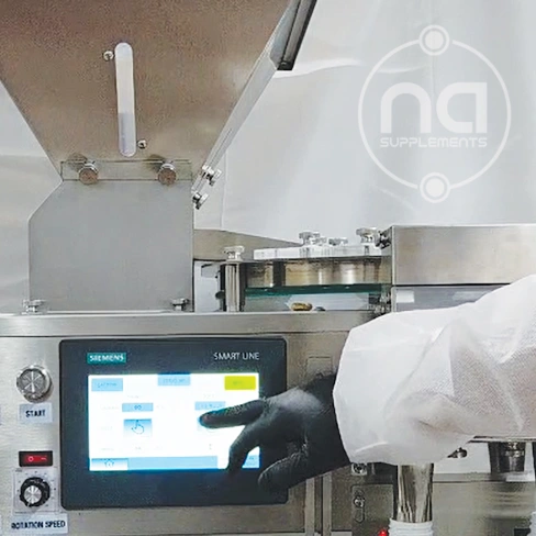technician programming pill counting machine