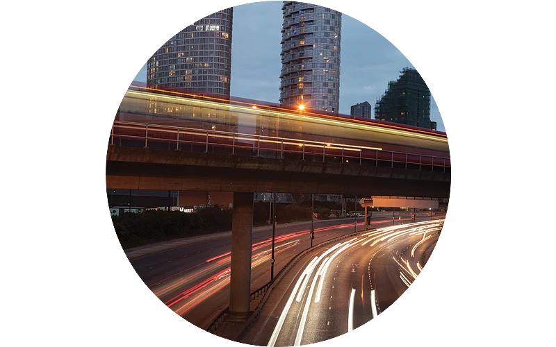 time lapse of city roads in london uk