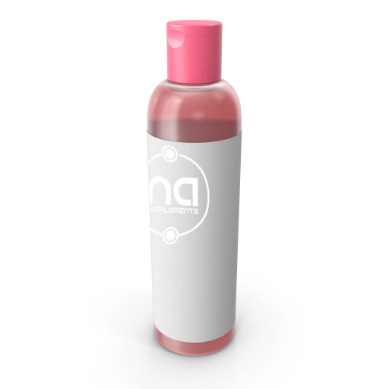 3d cosmetic bottle with na supplements logo