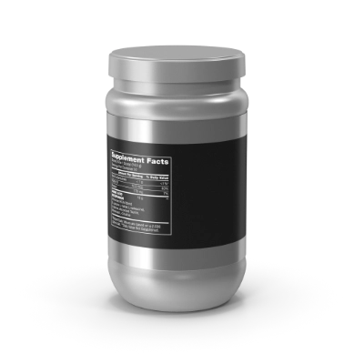 3d silver supplements bottle