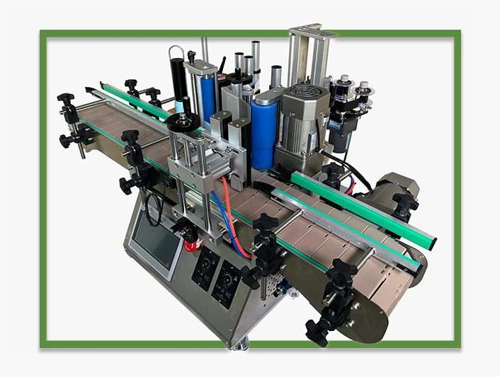 side angle of na supplements fully atomatic label applicator machine available all over the uk